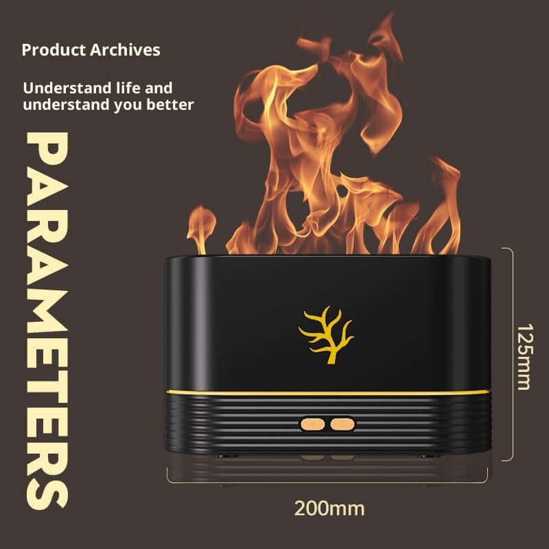 3D Simulation Flame Aroma Diffuser USB Home