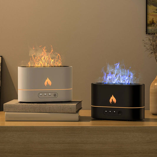Siming Flame Diffuser – Silent Humidifier & Aroma Light