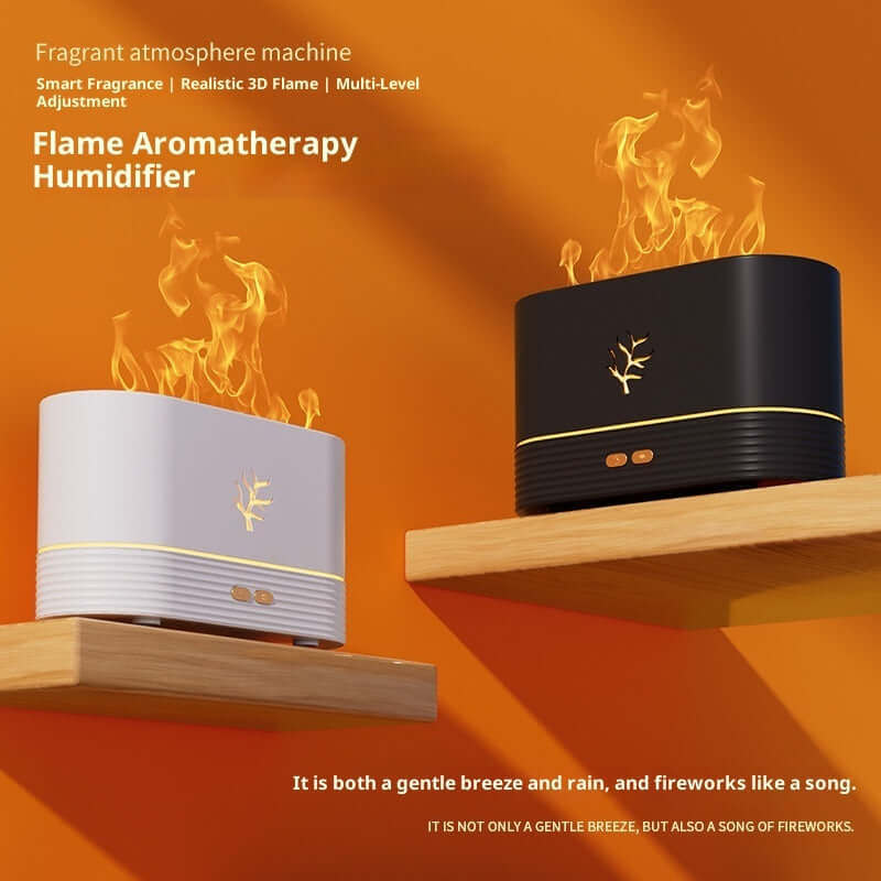 3D Simulation Flame Aroma Diffuser USB Home
