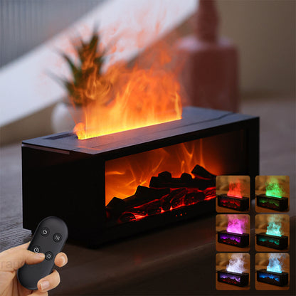 3D Flame Aromatherapy Diffuser – Colorful Mist Humidifier