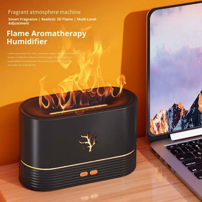 3D Simulation Flame Aroma Diffuser USB Home